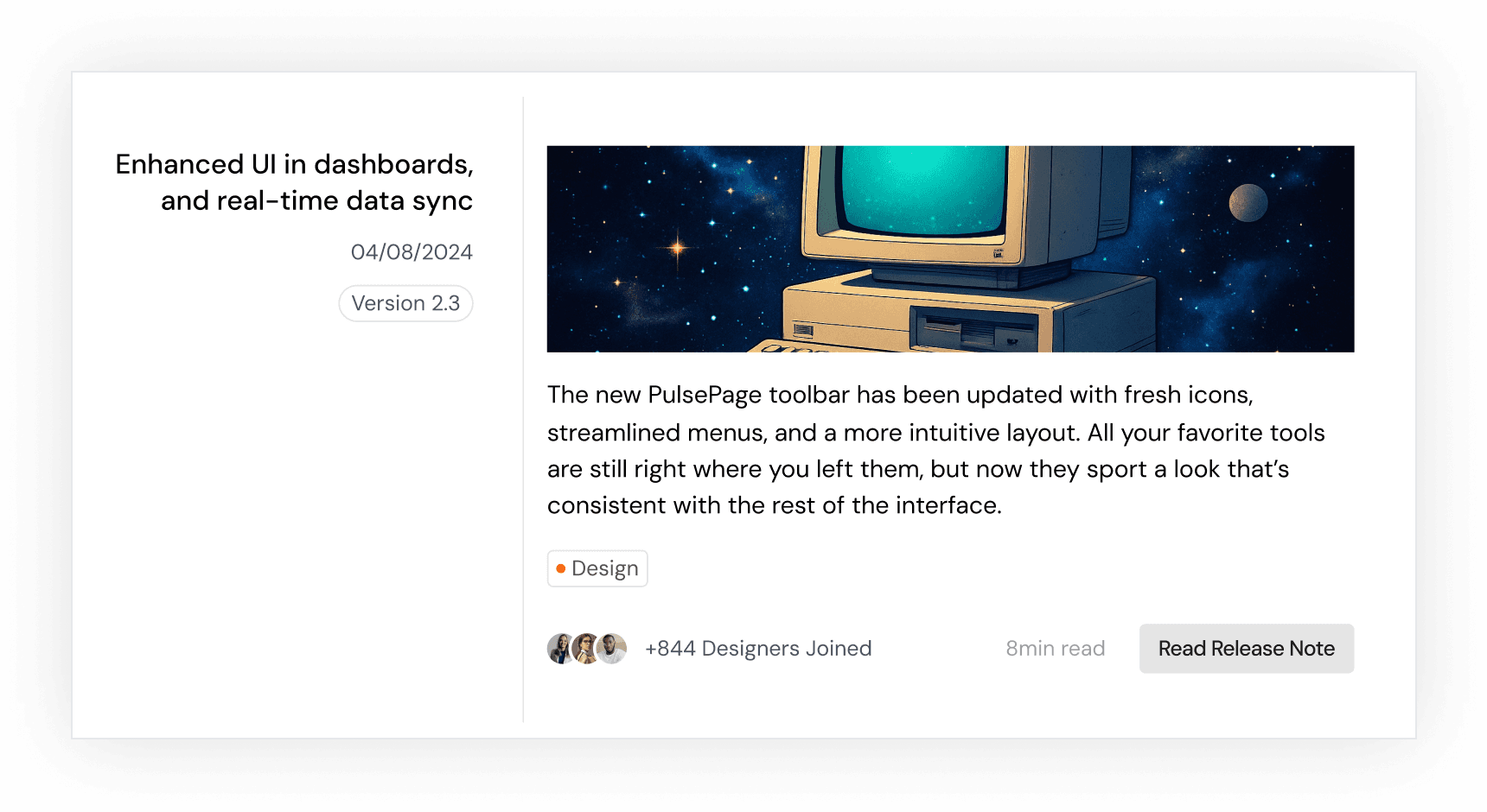 Beautiful Release Notes